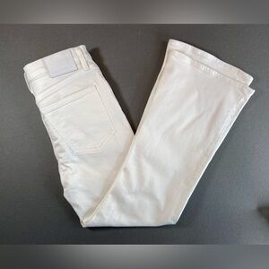 Aritzia Denim Forum‎ Twiggy White Jeans High Rise Flare Size 26
